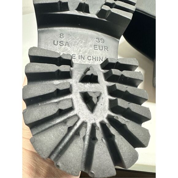 Free People X Jeffrey Campbell Bae Platform Mules Black NIB Size 8  Chunky Clogs - Picture 8 of 12